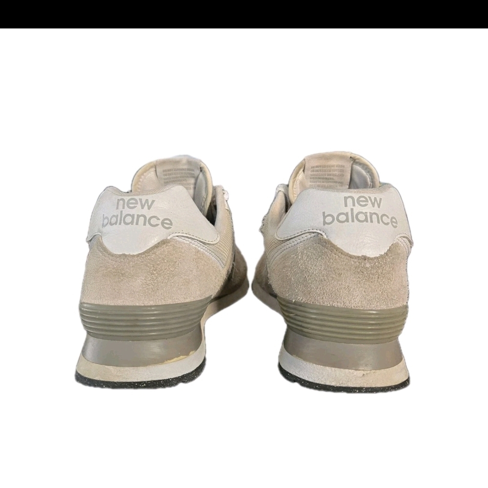 New Balance 574 ML574EVW GREY Suede GOOD Used Condition  M 9 W 10.5 - Picture 4 of 8